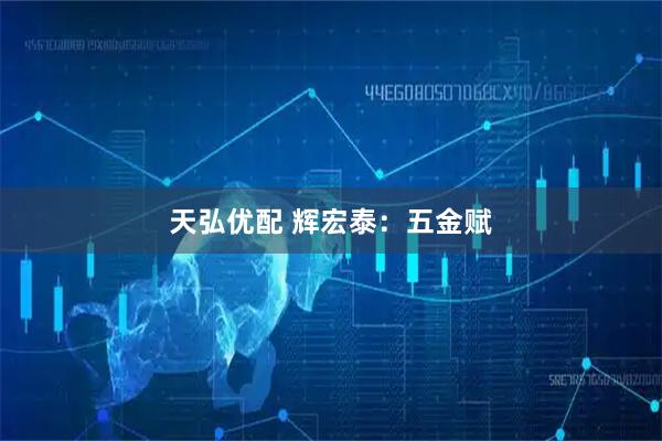 天弘优配 辉宏泰：五金赋