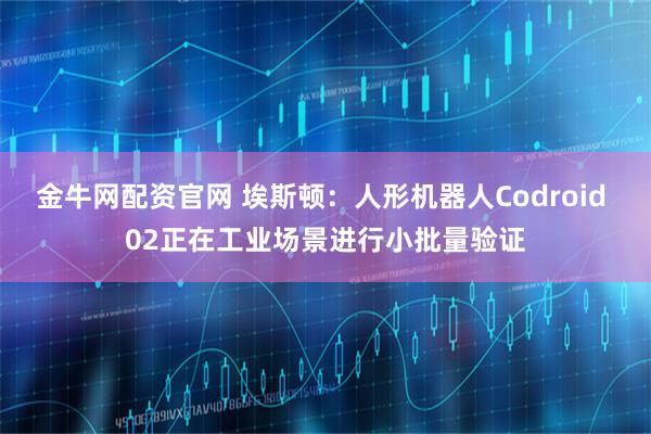 金牛网配资官网 埃斯顿：人形机器人Codroid 02正在工业场景进行小批量验证